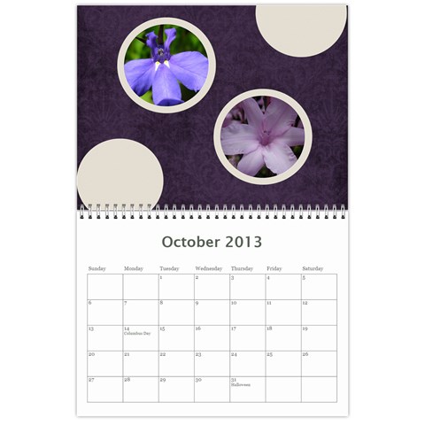 Damask Calendar For 2013 By Mim Oct 2013
