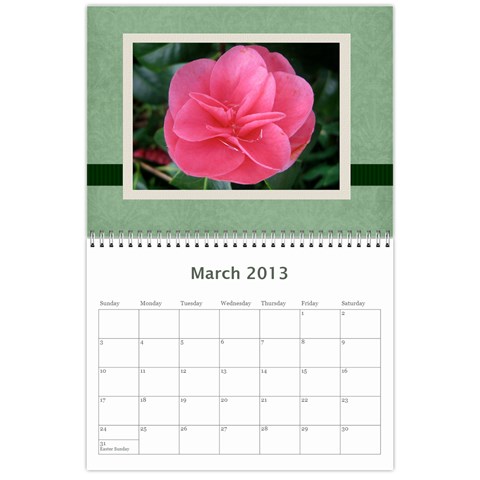 Damask Calendar For 2013 By Mim Mar 2013
