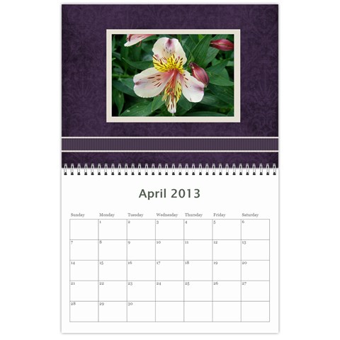 Damask Calendar For 2013 By Mim Apr 2013