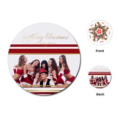 xmas - Playing Cards Single Design (Round)