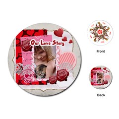 love - Playing Cards Single Design (Round)