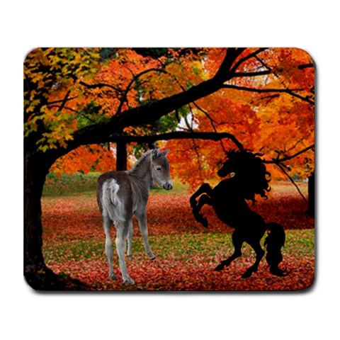 Fall Scene Mousepad By Kim Blair 9.25 x7.75  Mousepad - 1