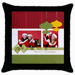 xmas gift  - Throw Pillow Case (Black)