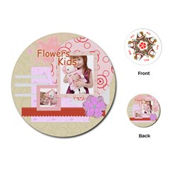 flower kids - Playing Cards Single Design (Round)