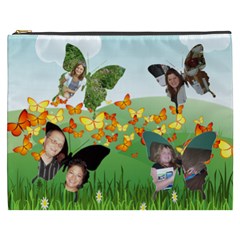 Field of Butterflies Cosmetic Bag (XXXL) 2 sides Field of Butterflies Cosmetic Bag (XXXL) 2 sides