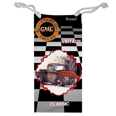 Jewelry Watch Bag Vintage Gmc Classic Truck By Pat Kirby Front