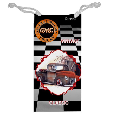 Jewelry Watch Bag Vintage Gmc Classic Truck By Pat Kirby Back