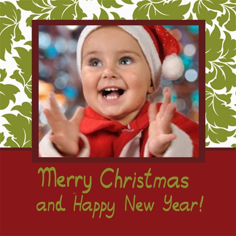 Xmas By Man 8 x8  Scrapbook Page - 1
