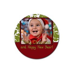 xmas - Rubber Coaster (Round)