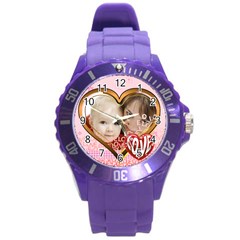 love - Round Plastic Sport Watch (L)