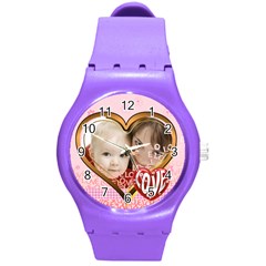 love - Round Plastic Sport Watch (M)