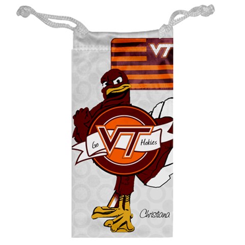 Jewelry Watch Bag Go Hokies By Pat Kirby Back