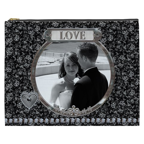 Love Xxxl Cosmetic Bag By Lil Front