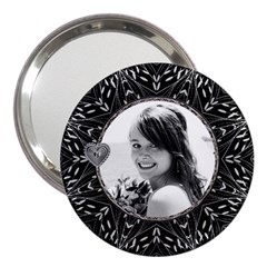 Pretty Black 3  Handbag Mirror