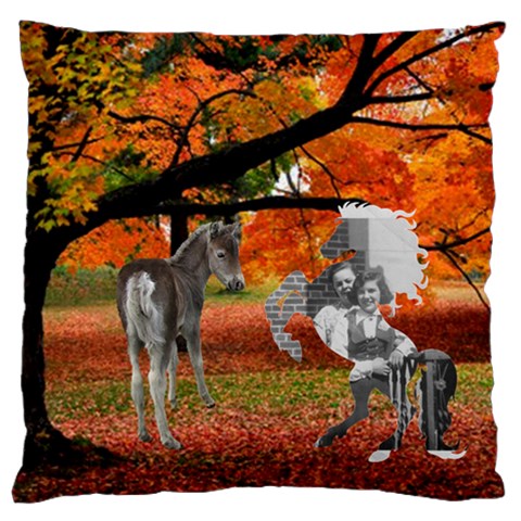 Autumn Scene Large Cushion (2 Sides) By Kim Blair Back