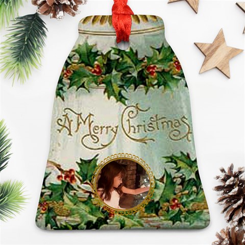 Vintage Christmas Bell Ornament By Kim Blair Front