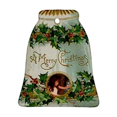 Vintage Christmas Bell Ornament - Ornament (Bell)