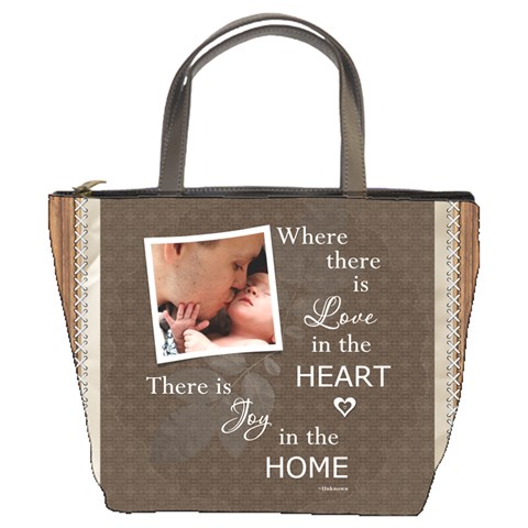Love In Home Bucket Bag By Lil Front