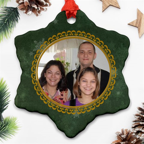 Nativity Snowflake Ornament (2 Sides) By Kim Blair Back