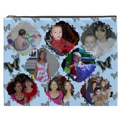 Blue Butterfly Cosmetic Bag (XXXL) 2 sides Blue Butterfly Cosmetic Bag (XXXL) 2 sides