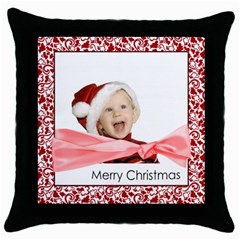 xmas - Throw Pillow Case (Black) xmas - Throw Pillow Case (Black)