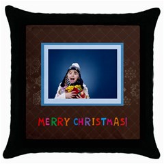 xmas - Throw Pillow Case (Black) xmas - Throw Pillow Case (Black)