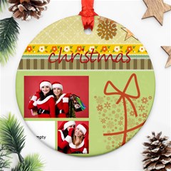 xmas - Round Ornament (Two Sides)