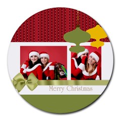 xmas - Collage Round Mousepad