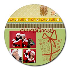 xmas - Collage Round Mousepad