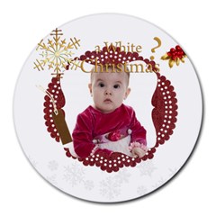 xmas - Collage Round Mousepad