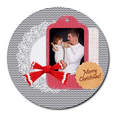 xmas - Collage Round Mousepad