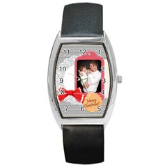xmas - Barrel Style Metal Watch