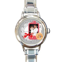 xmas - Round Italian Charm Watch