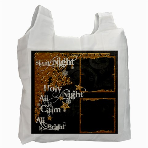 Silent Night Recycle Bag By Catvinnat Front