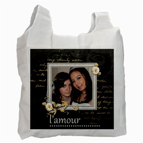 L amour  Recycle Bag By Catvinnat Front