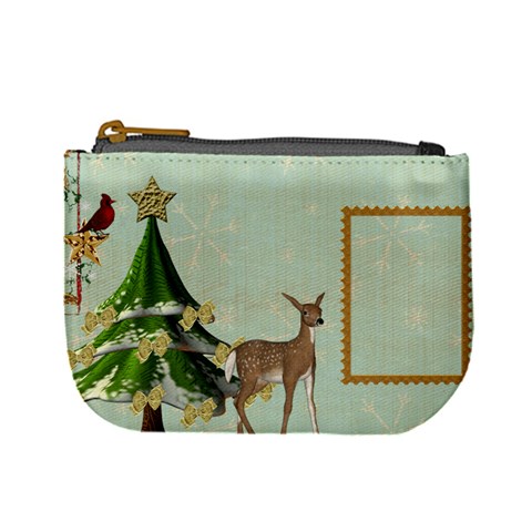 All Is Calm Deer Mini Coin Purse By Catvinnat Front