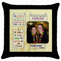 blimy& shaindy - Throw Pillow Case (Black)