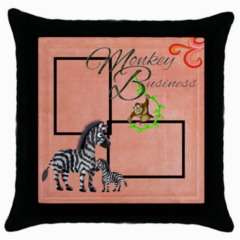 Elephants Throw Pillow By Catvinnat Front