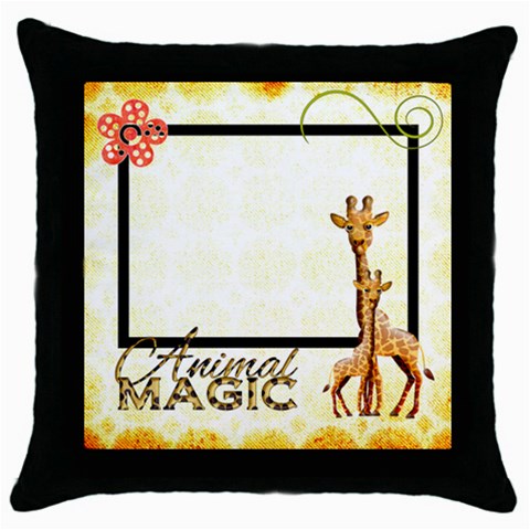 Animal Magic Throw Pillow By Catvinnat Front