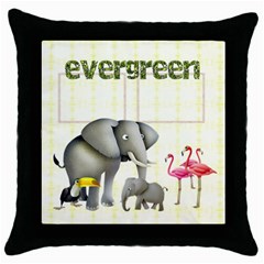 Evergreen  Throw Pillow - Throw Pillow Case (Black)