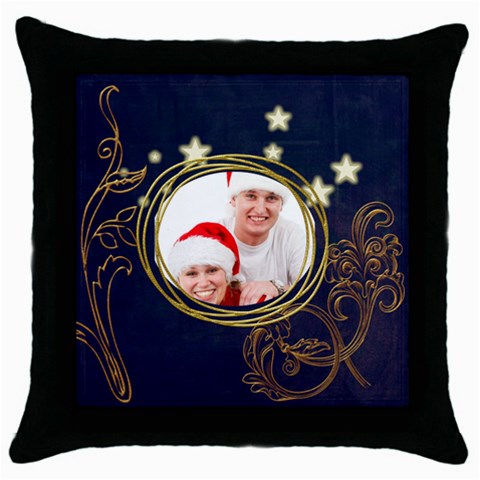 Santa Couple  Throw Pillow By Catvinnat Front