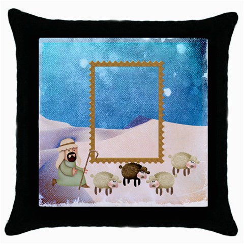 Shepherds  Throw Pillow By Catvinnat Front