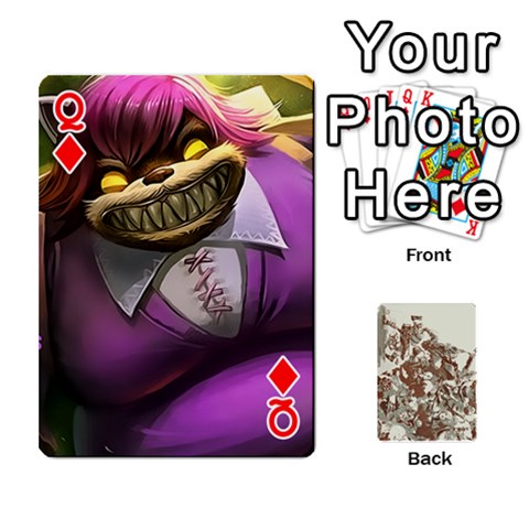 Queen League Cards :d By Keane Front - DiamondQ