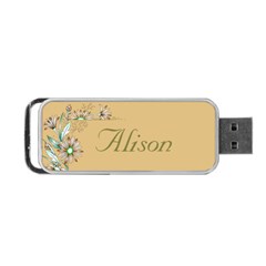 floral Portable USB Flash - Portable USB Flash (One Side)
