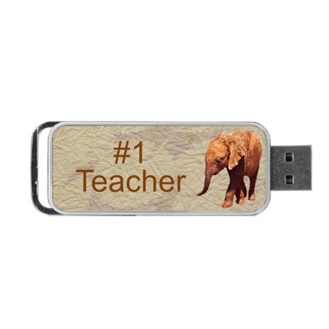 #1 Teacher Portable Usb 2 Sides By Kim Blair Back