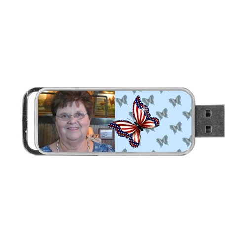 Butterfly Portable Usb 2 Sides By Kim Blair Back