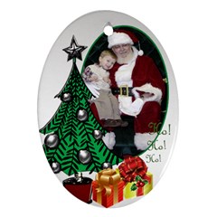 Christmas Oval Ornament (2 sided) - Oval Ornament (Two Sides)