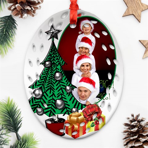 Christmas Filigree Ornament By Deborah Front