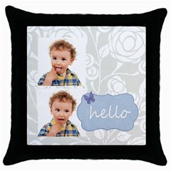 xmas - Throw Pillow Case (Black)