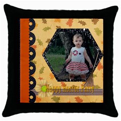 halloween - Throw Pillow Case (Black)